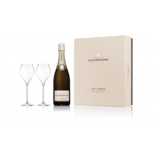 Louis Roederer Brut Premier with Gift Box and two glasses 0.75 cl